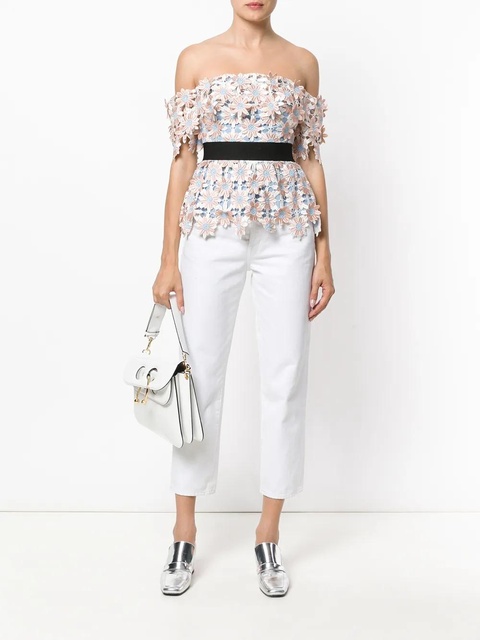 Self-Portrait off-the-shoulder blouse - Pink - zdjęcie produktu nr 1