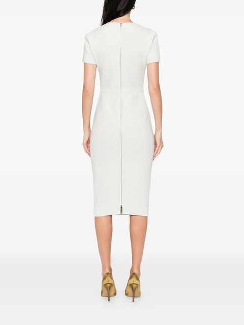 Victoria Beckham short-sleeve midi dress - Green - zdjęcie produktu nr 2