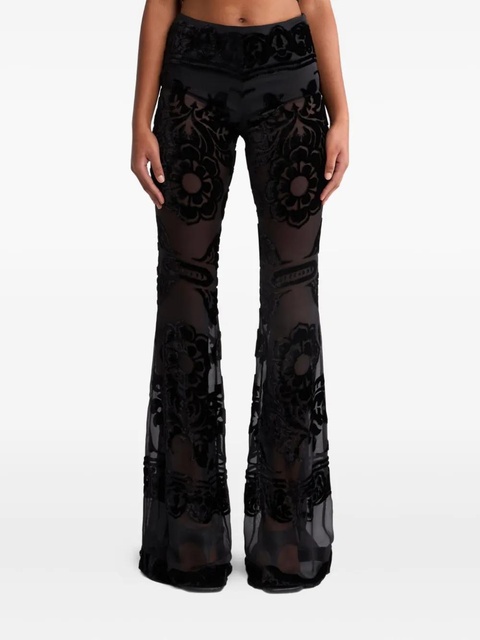 ETRO floral flared trousers - Black - zdjęcie produktu nr 2