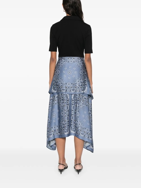 Maje panelled midi dress - Black - zdjęcie produktu nr 2