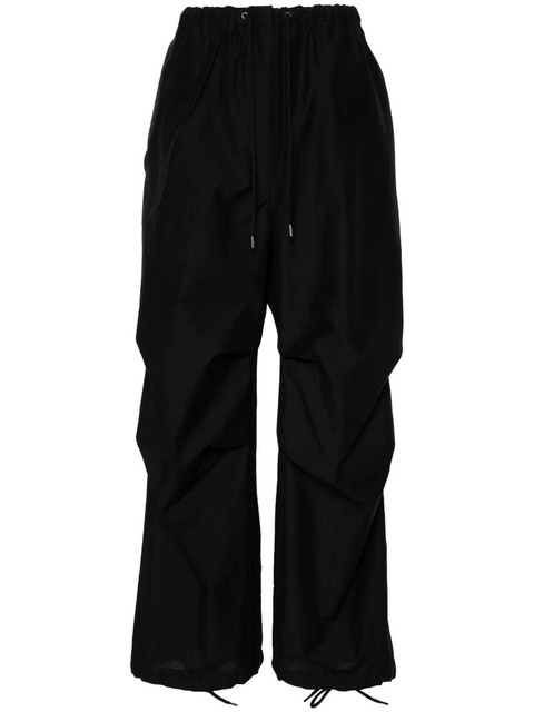 Acne Studios drawstring wide-leg trousers - Black - zdjęcie produktu nr 1