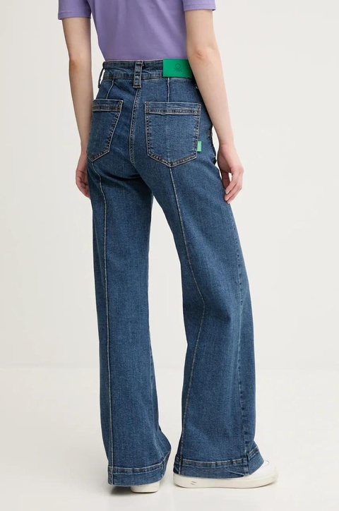 United Colors of Benetton jeansy damskie high waist 4W8CDE02F - zdjęcie produktu nr 2