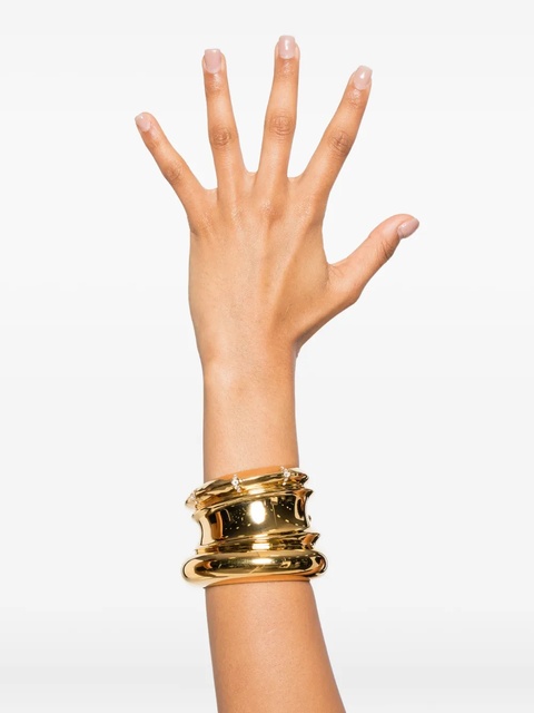 Saint Laurent embellished sculpted cuff - Gold - zdjęcie produktu nr 2