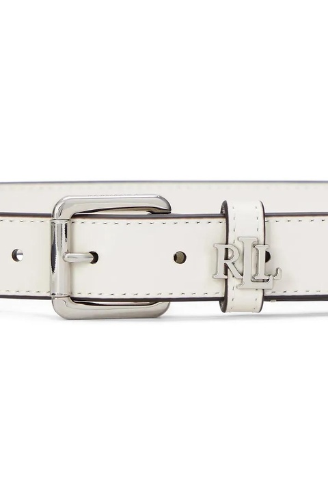 Lauren Ralph Lauren pasek skórzany damski kolor biały 412968763 - zdjęcie produktu nr 2