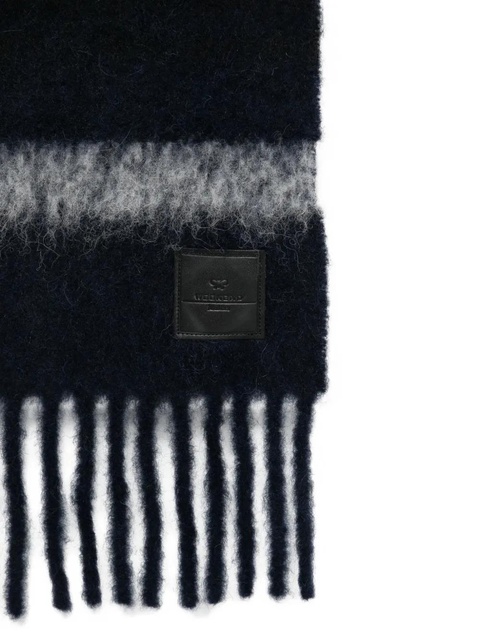 Weekend Max Mara striped fringed scarf - Blue - zdjęcie produktu nr 2