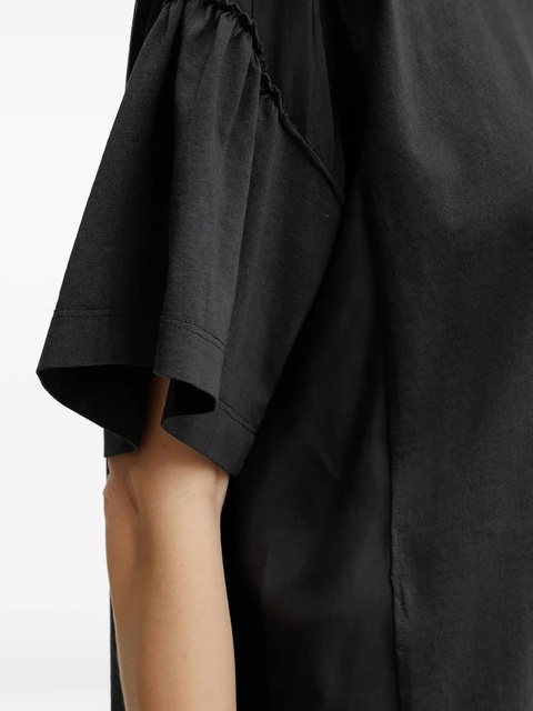 PINKO cotton frill-sleeve top - Black - zdjęcie produktu nr 2