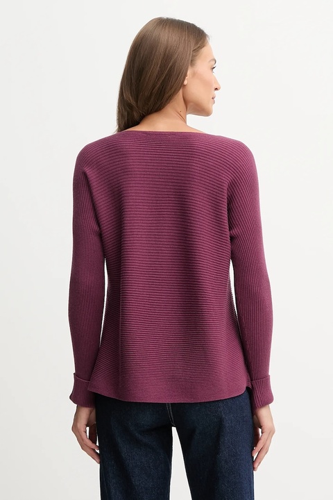 United Colors of Benetton sweter z dodatkiem wełny damski kolor fioletowy 1Y6SD10CH - zdjęcie produktu nr 2