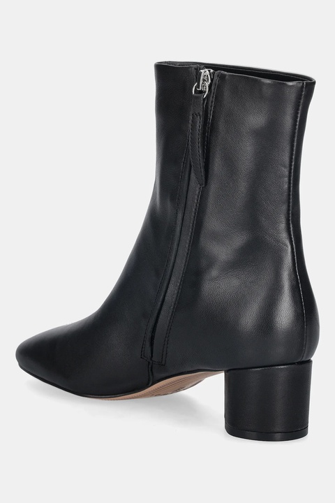 Nokwol botki skórzane Alyssa Black Leather damskie kolor czarny na słupku Alyssa Black Leather - zdjęcie produktu nr 2