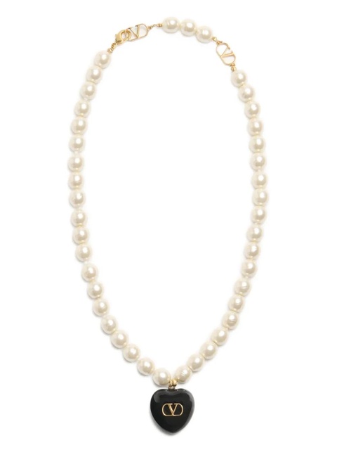 Valentino Garavani Coeur Royal necklace - White - zdjęcie produktu nr 1