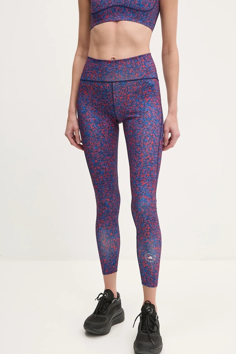 adidas by Stella McCartney legginsy TruePurpose Optime damskie kolor granatowy wzorzyste JI5241 - zdjęcie produktu nr 1