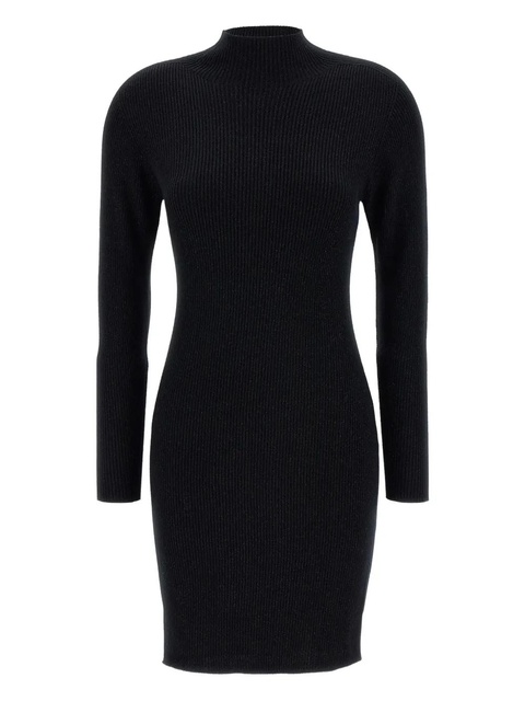 Weekend Max Mara ribbed mock-neck mini dress - Black - zdjęcie produktu nr 1