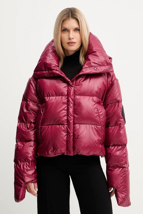 MMC STUDIO kurtka puchowa PL damska kolor czerwony zimowa RAFO - zdjęcie produktu nr 1