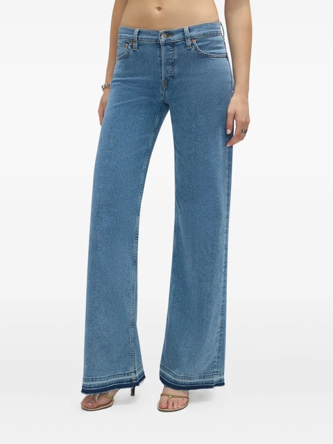 RE/DONE mid-rise frayed-hem jeans - Blue - zdjęcie produktu nr 1