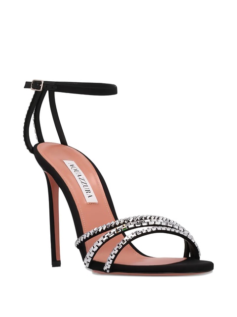 Aquazzura Milagros embellished stiletto heeled sandals - Black - zdjęcie produktu nr 1
