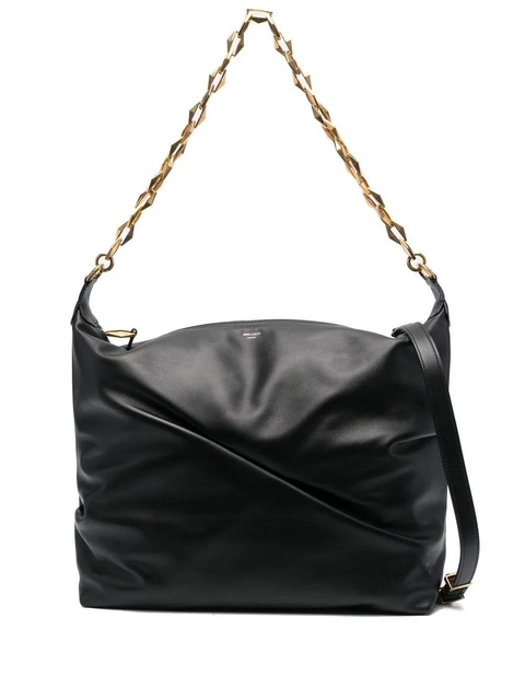 Jimmy Choo Diamond leather shoulder bag - Black - zdjęcie produktu nr 1
