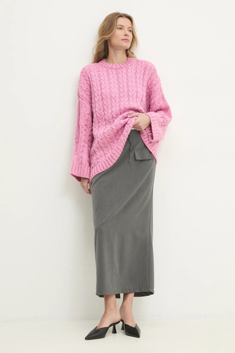 Answear.LAB sweter damski kolor różowy ciepły - zdjęcie produktu nr 2