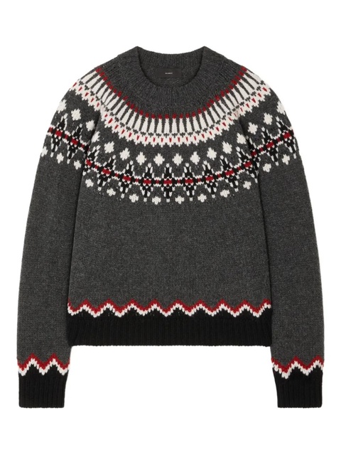 Alanui fairisle-pattern sweater - Grey - zdjęcie produktu nr 1
