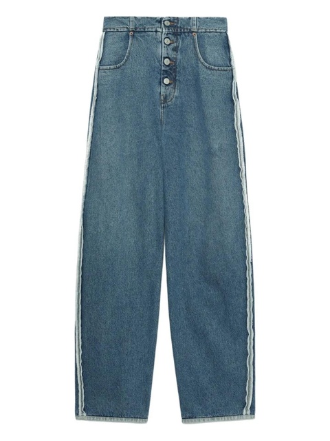 MM6 Maison Margiela button-fastening jeans - Blue - zdjęcie produktu nr 2