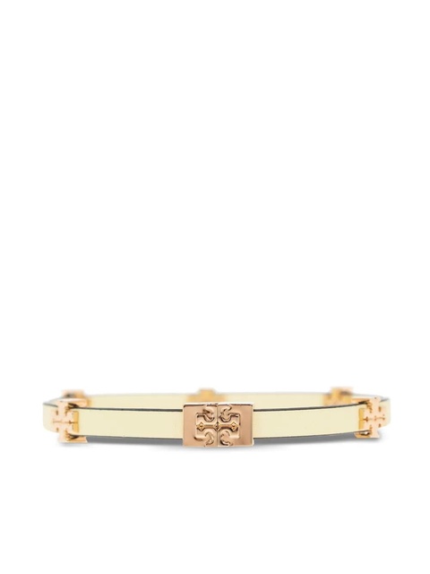 Tory Burch logo-plaque bracelet - Yellow - zdjęcie produktu nr 1