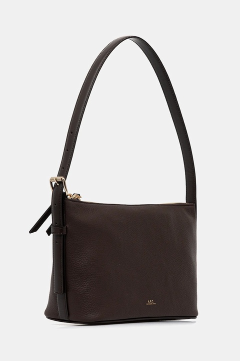 A.P.C. torebka bawełniana Sac Vera Shoulder kolor brązowy PXCBL.F61974 - zdjęcie produktu nr 2