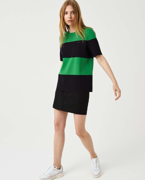 LACOSTE - Dwukolorowy sweter w paski - zdjęcie produktu nr 1