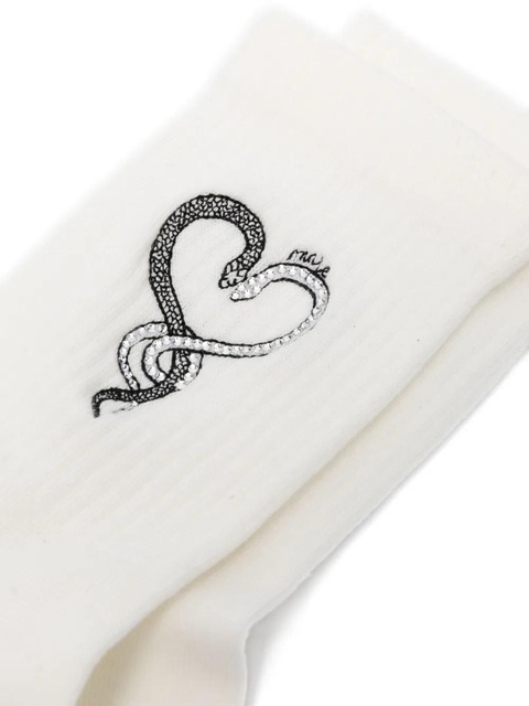 Maje rhinestone-embellished socks - White - zdjęcie produktu nr 2