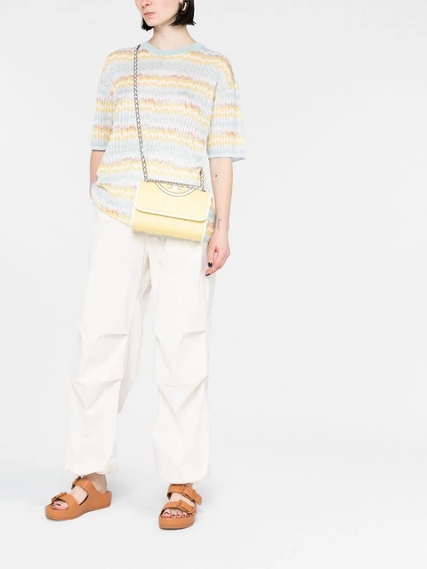 Tory Burch embossed and quilted cross-body bag - Yellow - zdjęcie produktu nr 1