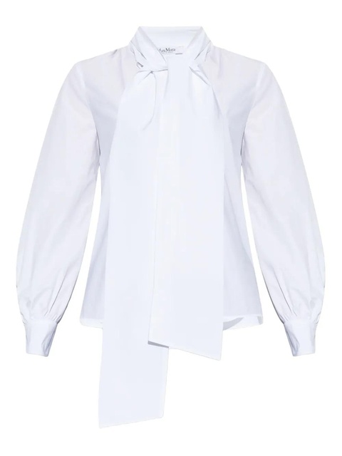 Max Mara bow-tie shirt - White - zdjęcie produktu nr 1