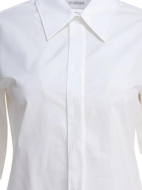 Max Mara long-sleeves buttoned-cuff shirt - White - zdjęcie produktu nr 2