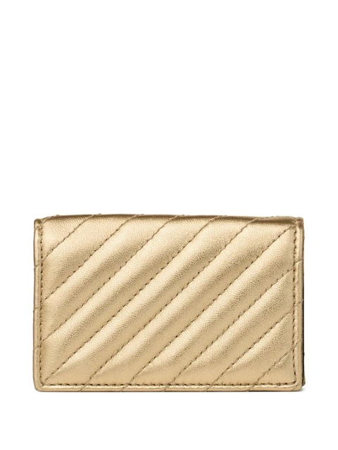 Jimmy Choo Curve Nello quilted wallet - Gold - zdjęcie produktu nr 2