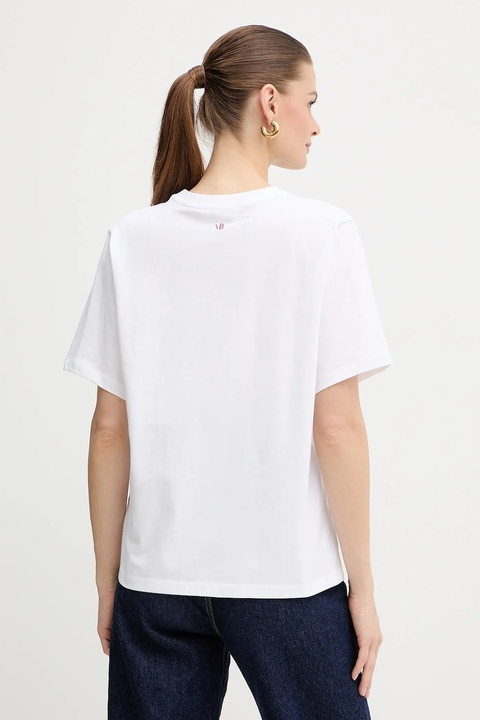 Victoria Beckham t-shirt bawełniany damski kolor biały 1325JTS006477A - zdjęcie produktu nr 1