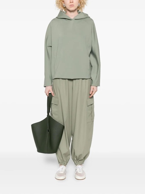 Max Mara elasticated-hem loose trousers - Green - zdjęcie produktu nr 1