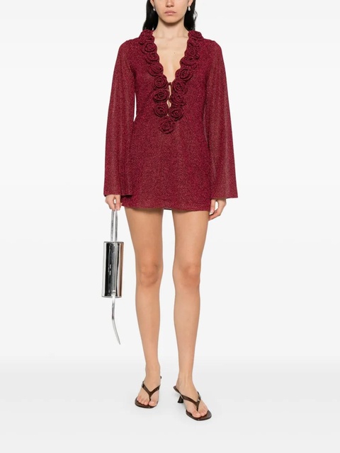 Oséree Lumière Rose mini dress - Red - zdjęcie produktu nr 2