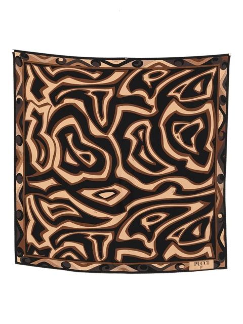 PUCCI abstract-pattern scarf - Black - zdjęcie produktu nr 1