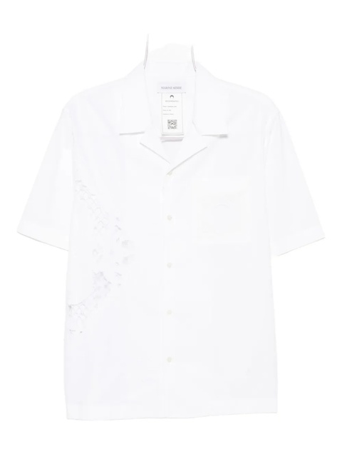 Marine Serre lace-insert short-sleeves shirt - White - zdjęcie produktu nr 1