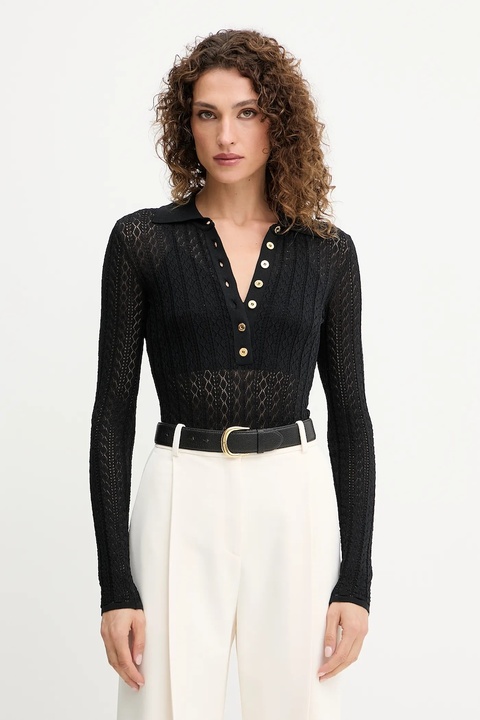 Elisabetta Franchi body damskie kolor czarny BK66T51E3 - zdjęcie produktu nr 1