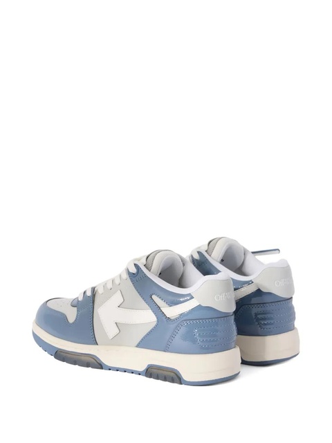 Off-White arrow-detail patent leather sneaker - Blue - zdjęcie produktu nr 1