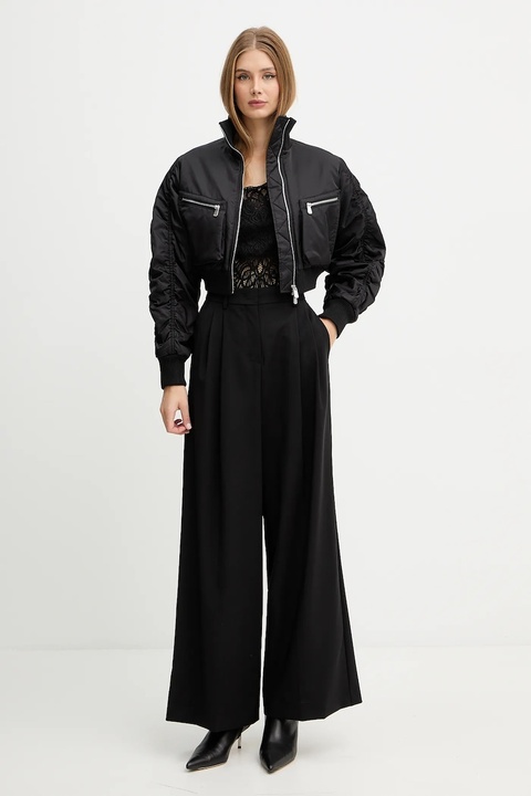 Pinko kurtka bomber kolor czarny zimowa 105339 A2OI - zdjęcie produktu nr 2