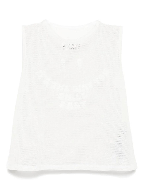 MM6 Maison Margiela mesh tank top - White - zdjęcie produktu nr 1