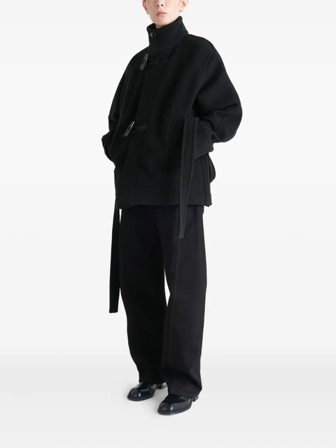 LEMAIRE toggle-fastening belted duffle coat - Black - zdjęcie produktu nr 2