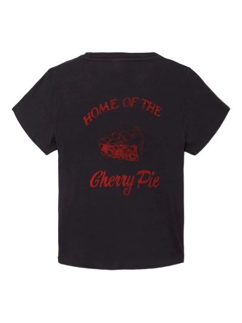 RE/DONE cherry pie graphic tee - Black - zdjęcie produktu nr 2