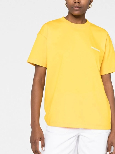 Jacquemus Le T-shirt Jacquemus logo-print top - Yellow - zdjęcie produktu nr 1