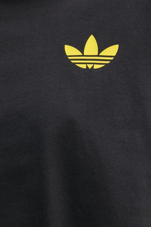 adidas Originals t-shirt bawełniany X Smiley damski kolor czarny JD2740 - zdjęcie produktu nr 2