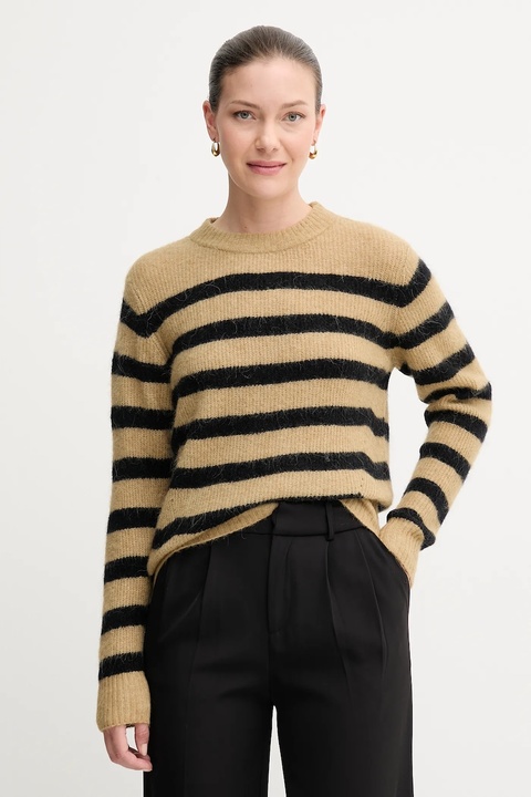 Mos Mosh sweter wełniany damski kolor zielony lekki 165660 - zdjęcie produktu nr 1