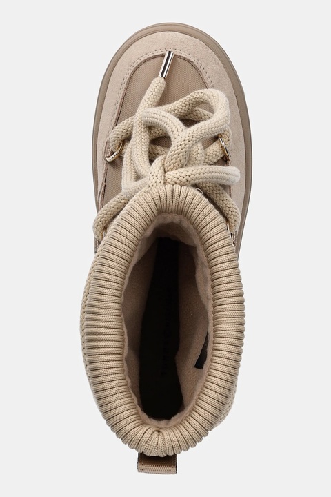 Tommy Hilfiger śniegowce LOGOTAPE SNOWBOOT WARM kolor beżowy FW0FW08998 - zdjęcie produktu nr 2