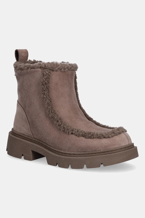 Inuikii śniegowce zamszowe Biker Suede kolor brązowy 1002.012.0011.163 - zdjęcie produktu nr 1