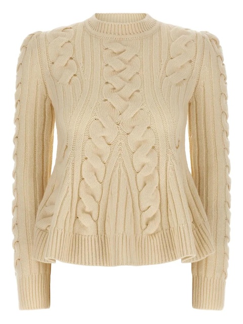 Alexander McQueen cable-knit sweater - Neutrals - zdjęcie produktu nr 1