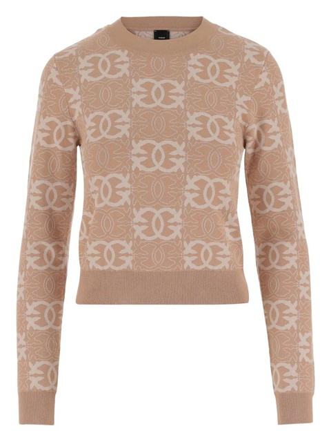 PINKO Love Birds-print crew-neck sweater - zdjęcie produktu nr 1