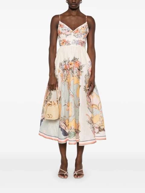 ZIMMERMANN Tallow midi dress - Neutrals - zdjęcie produktu nr 2