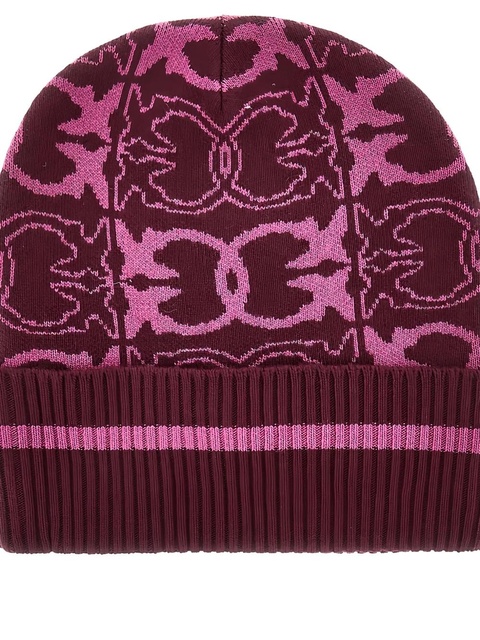 PINKO patterned beanie hat - Red - zdjęcie produktu nr 2